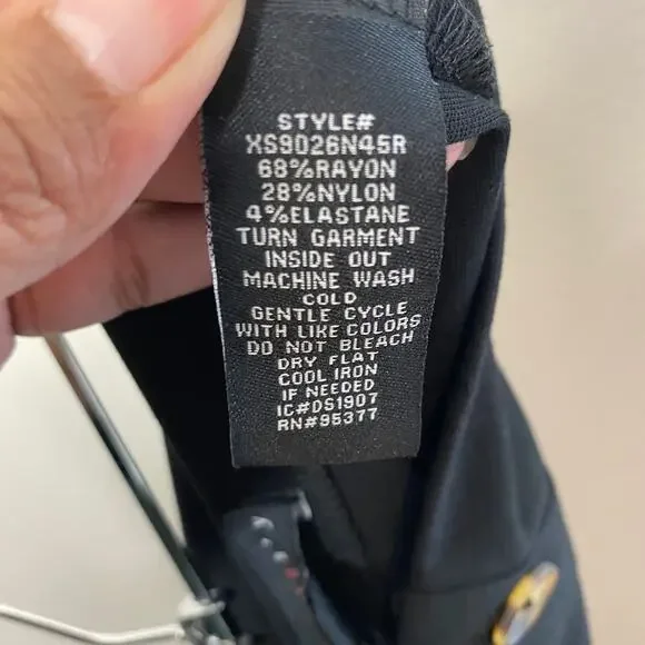 Sanctuary Black Button Front‎ Ponte Pencil Midi Skirt S - Picture 8 of 8